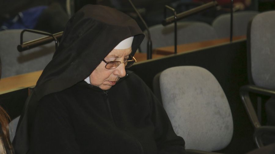 La monja Inés Aparicio, también imputada en la causa.