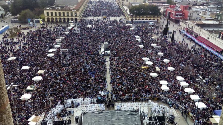 Marcha a favor de la vida en Luján Crédito: Noticias Argentinas