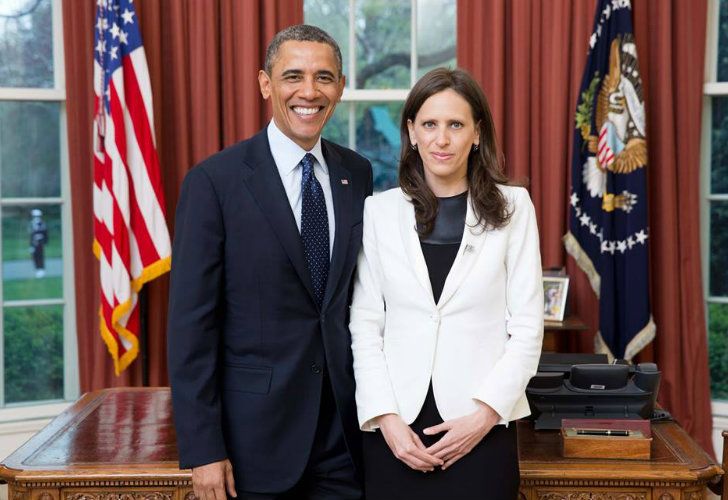 Cecilia Nahón, exembajadora argentina en Estados Unidos, junto a Barack Obama