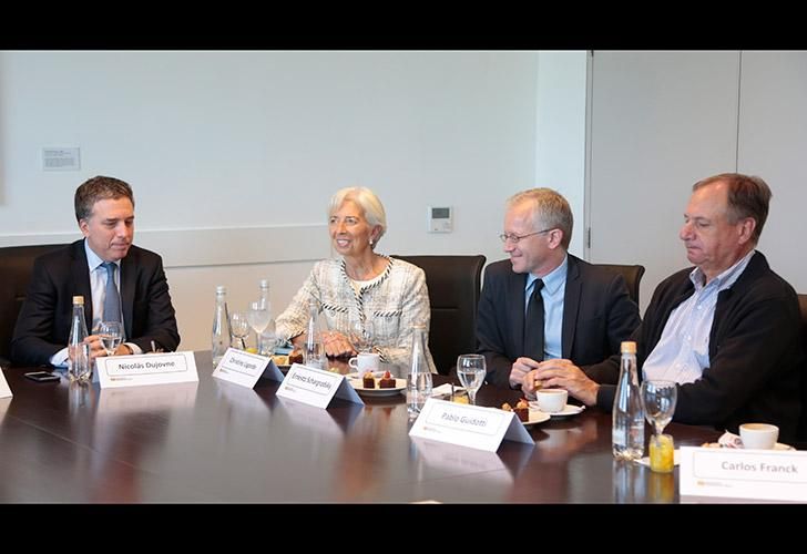 Conferencia de Christine Lagarde y Nicolás Dujovne en la Universidad Torcuato Di Tella.