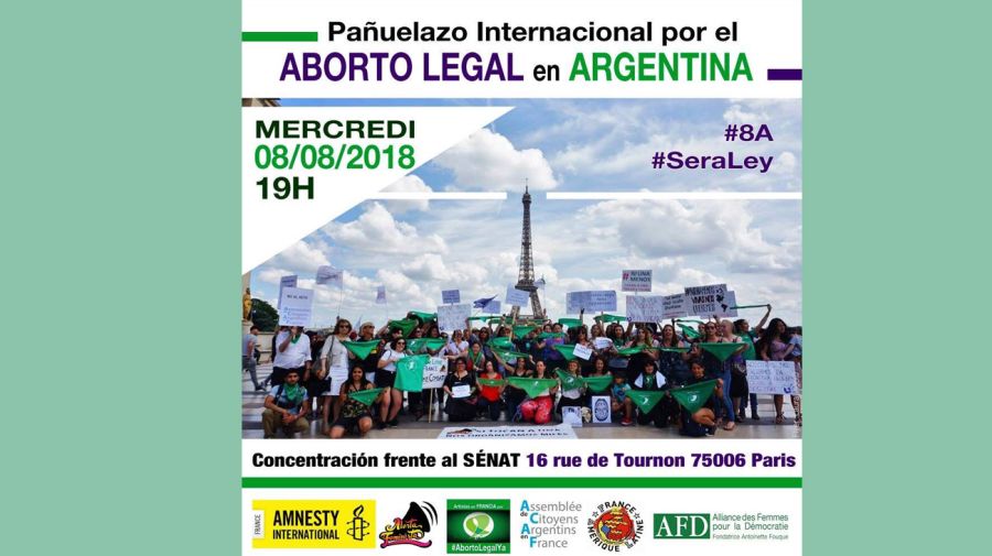 apoyo internacional por la ley del aborto en argentina 08082018