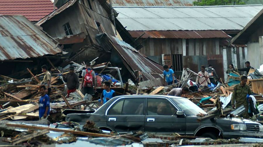 El sector costero de la ciudad de Palu sufrió daños devastadores.