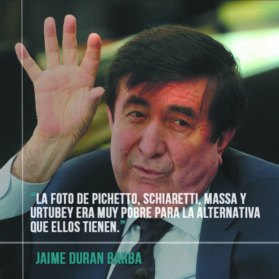Jaime Duran Barba en el debate con Miguel Angel Pichetto.