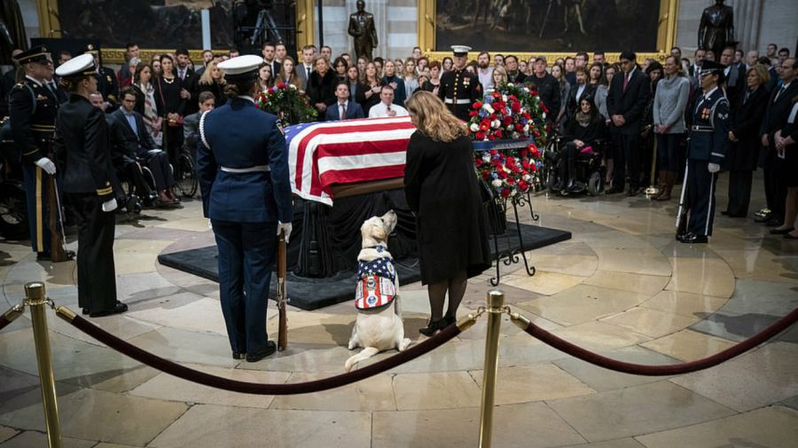 perro sully funeral george bush