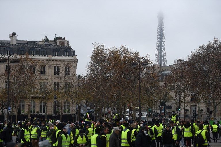 Violentas protestas en París el 1 de diciembre