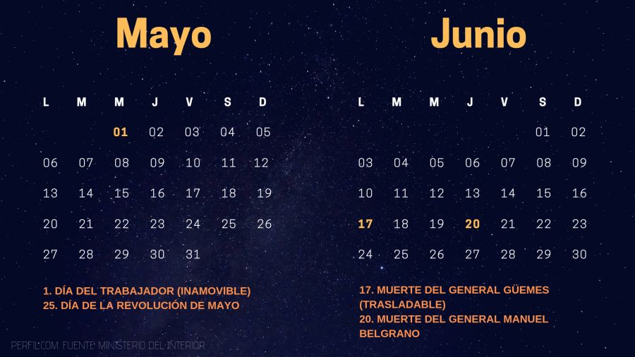 calendario de feriados 2019