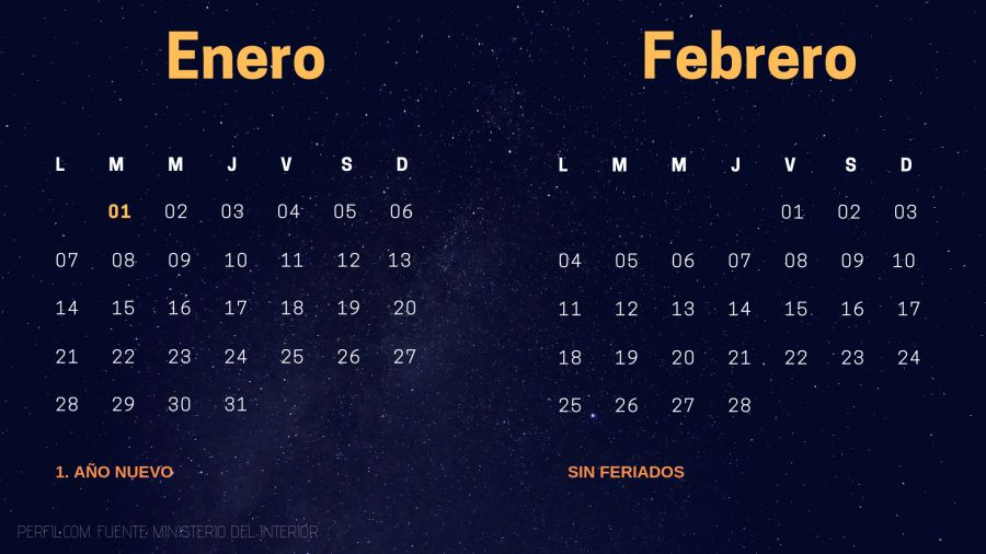 calendario de feriados 2019