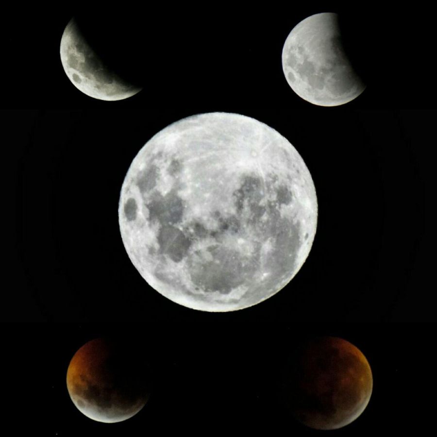 fotos eclipse super luna roja