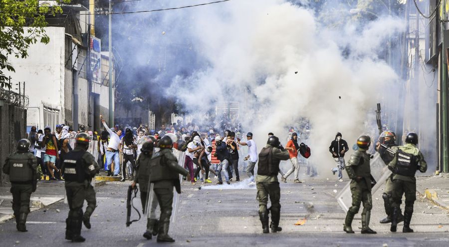 disturbios en venezuela AFP
