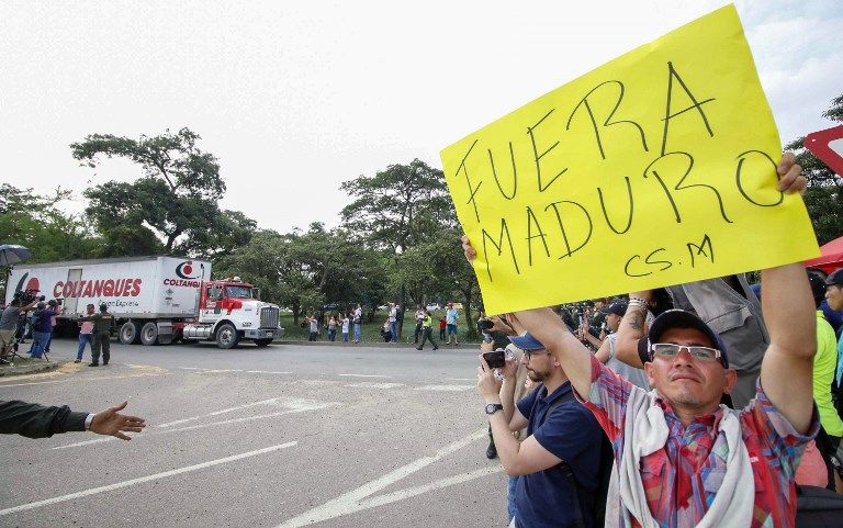 llegada ayuda humanitaria colombia venezuela