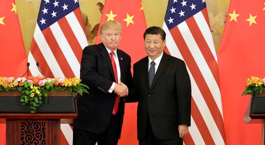 Donald Trum y Xi Jinping 02152019