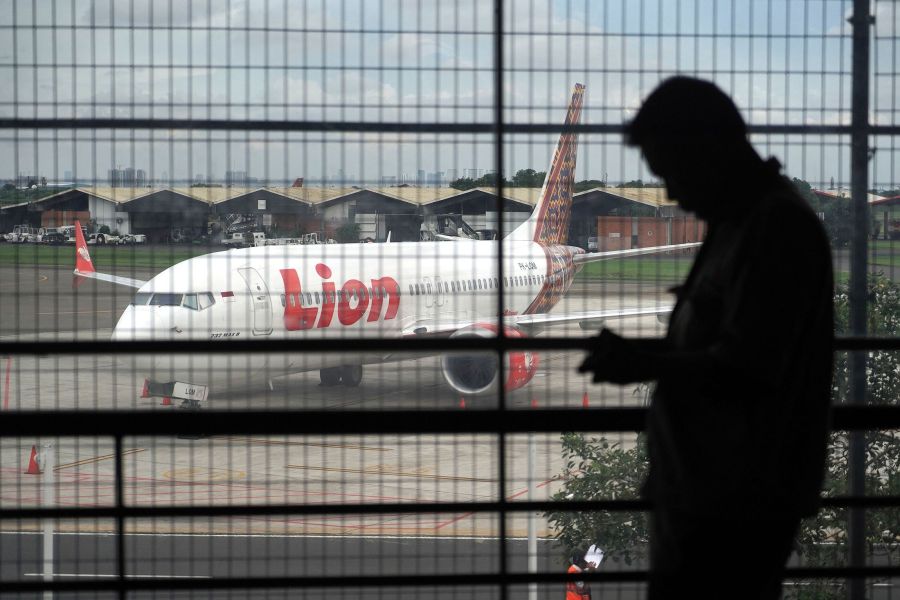 Lion Air Boeing Max 8 Aircraft At Soekarno-Hatta International Airport As Airline Suspends Taking Delivery Of 4 Max Jets