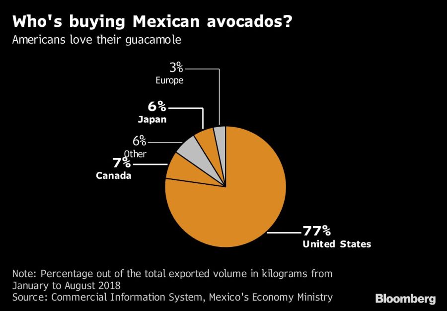 Who's buying Mexican avocados?