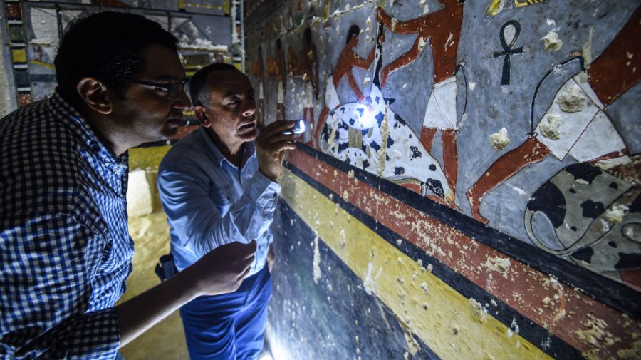 Egipto presentó una llamativa tumba de la V dinastía.