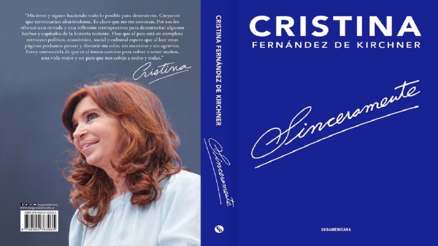 La tapa del libro de Cristina Kirchner 
