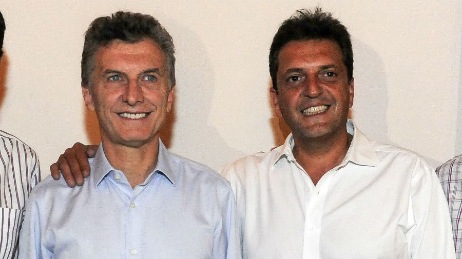 Macri y Massa, cuando todo eran sonrisas.