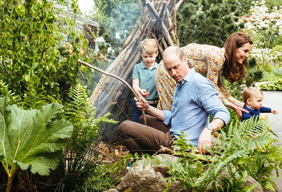 Las fotos más tiernas de Kate Middleton, el príncipe William y sus hijos disfrutando de la naturaleza