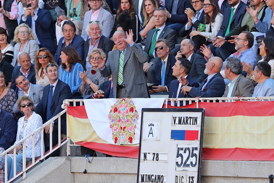 El rey Juan Carlos reaparece en Las Ventas