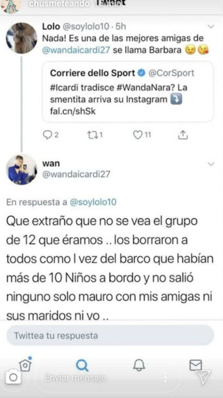 La reaccion de Wanda Nara tras los rumores de infidelidad de Mauro Icardi