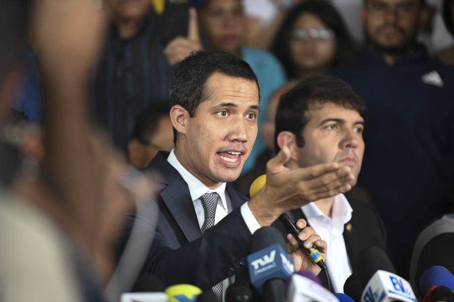 National Assembly President Juan Guaido Holds Press Conference Following Failed Uprising