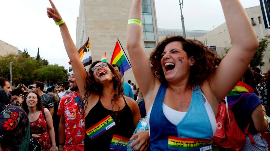 Imágenes de la marcha del orgullo gay. Israel.