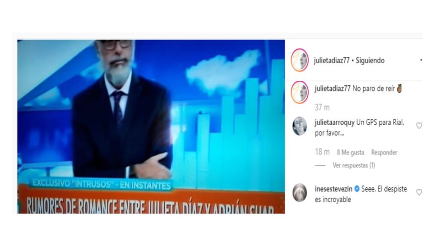 La publicación de Julieta Díaz y el comentario de Inés Estévez