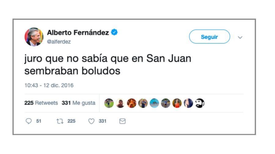 El tuit de Alberto Fernández