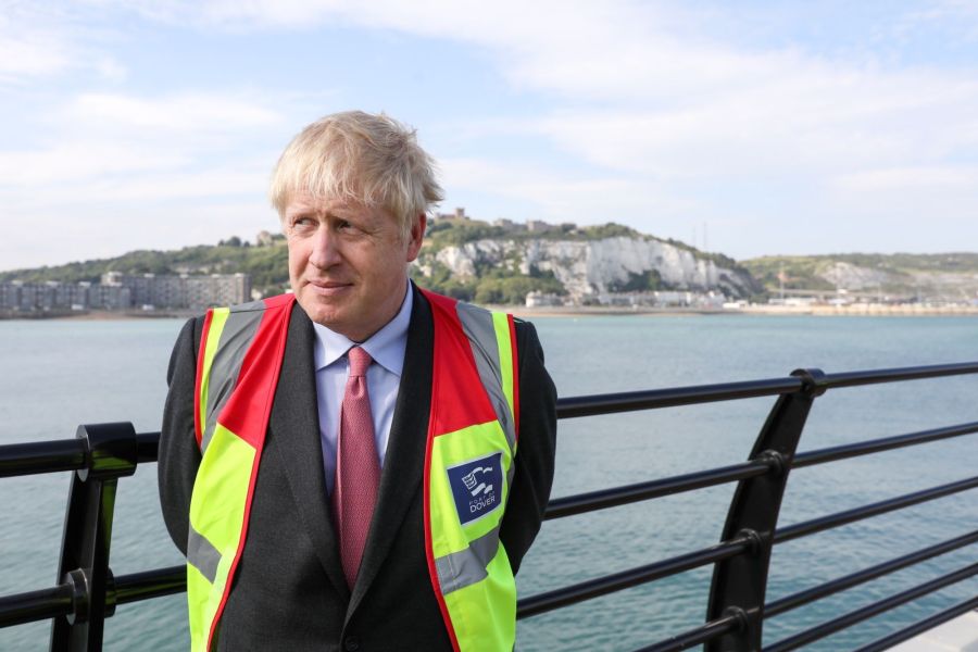Conservative Party Leadership Contender Boris Johnson Tours The Port Of Dover