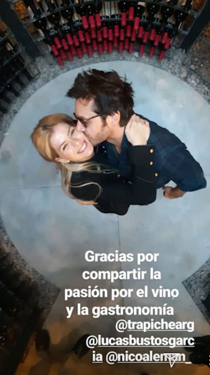 Benjamín Vicuña compartió una romántica foto con la China Suárez en Mendoza 