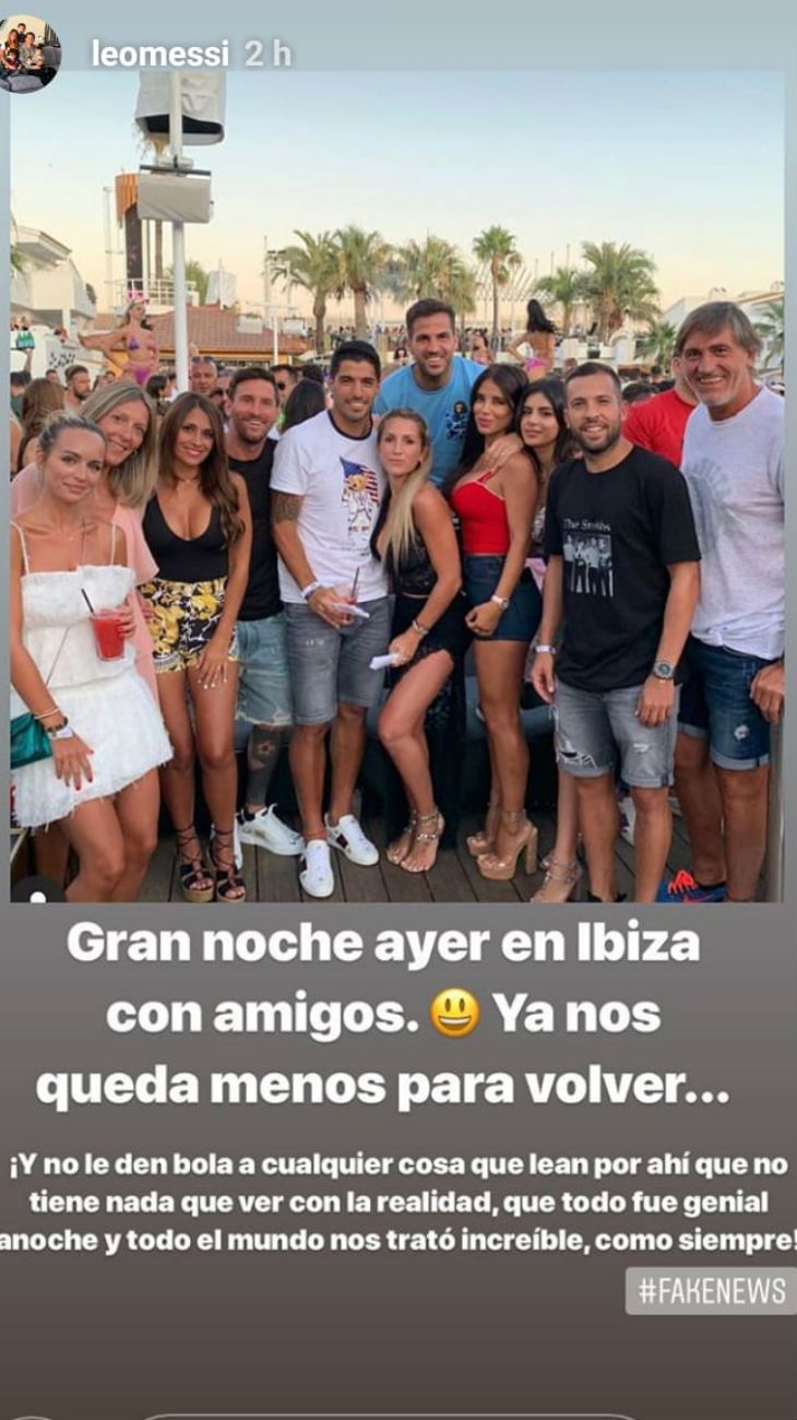 El descargo de Leo Messi por su pelea en Ibiza 