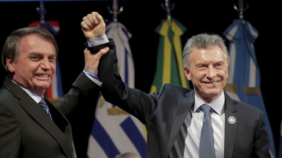 Jair Bolsonaro mostró su apoyo al presidente Mauricio Macri.