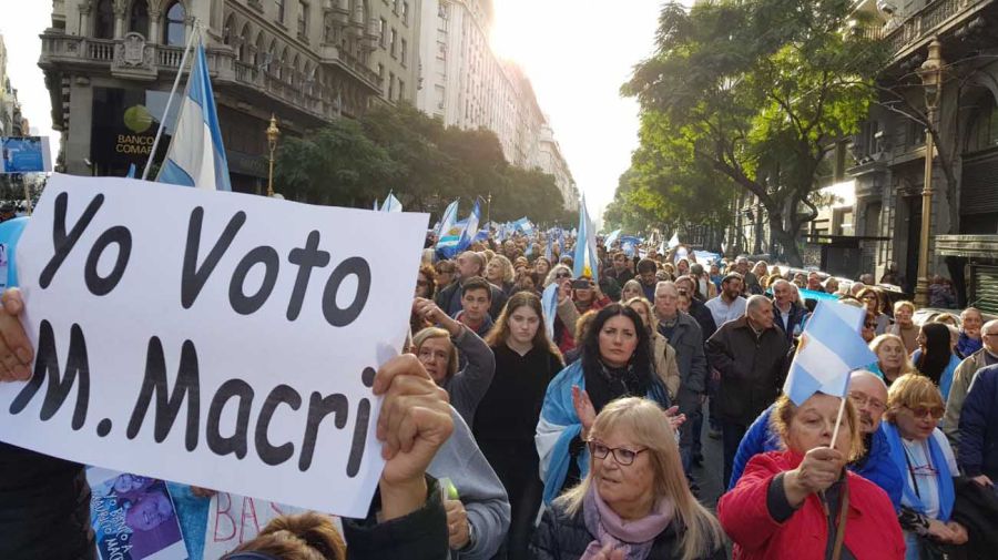 Marcha apoyo Mauricio Macri g1 24082019