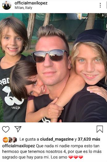 El contundente mensaje de Maxi López tras el encuentro con sus hijos 