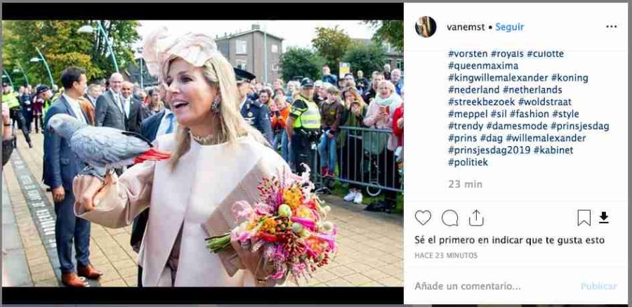 La foto de Máxima de Holanda junto a una exótica visita que se hizo viral