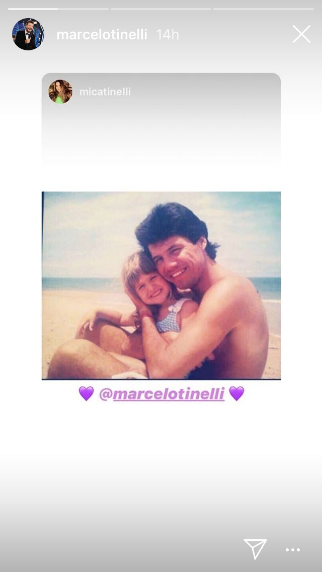 Historia de Mica Tinelli compartida por Marcelo 