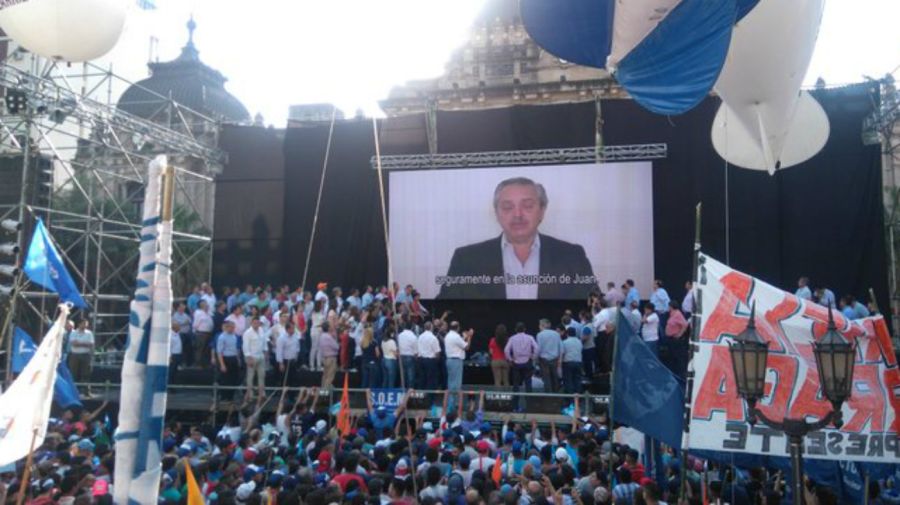 Acto de cierre de Manzur en Tucumán