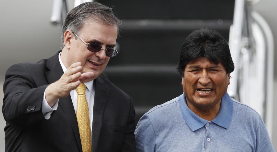 Evo Moralesllegó a México 20191112