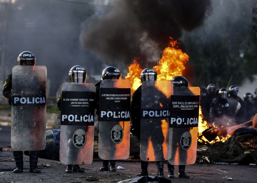 fotos crisis golpe bolivia afp