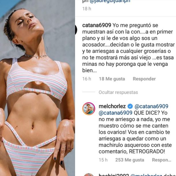 Melina Lezcano estalló en ira contra uno de sus seguidores