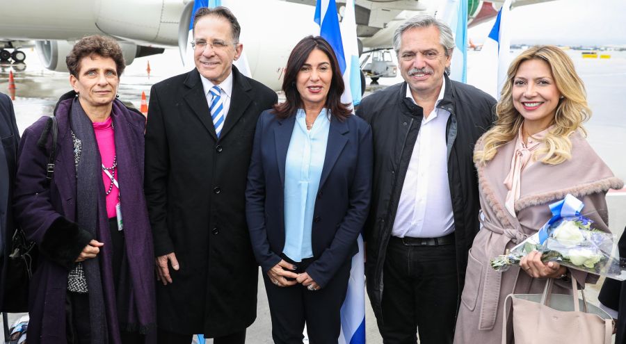 Alberto Fernández en Israel 20200122