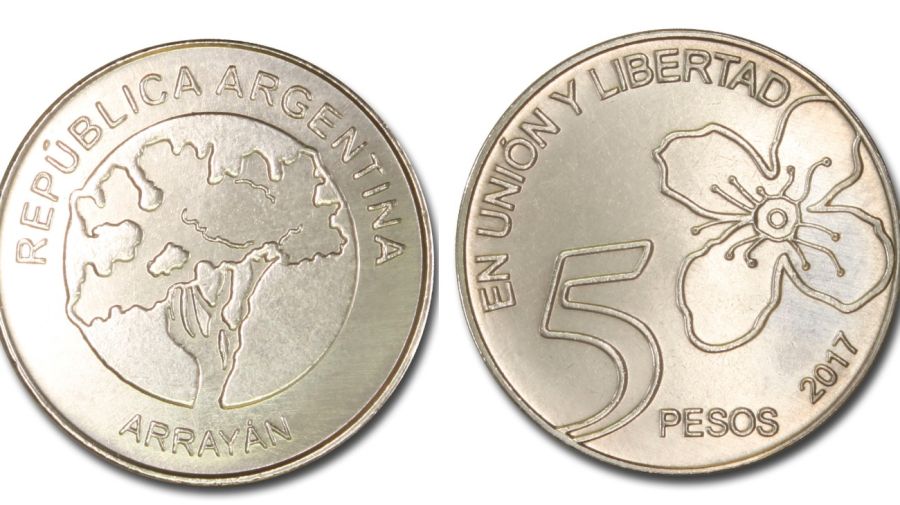 monedas cinco pesos 02262020