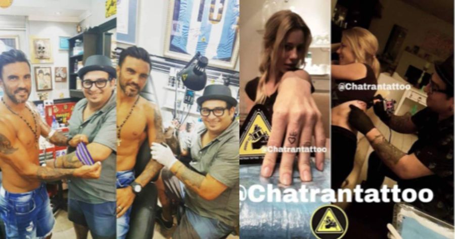 Nicole Neumann eligió al mismo tatuador que su ex, Fabián Cubero