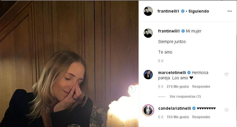 La declaración de Fran Tinelli a su novia que generó la reacción de Marcelo