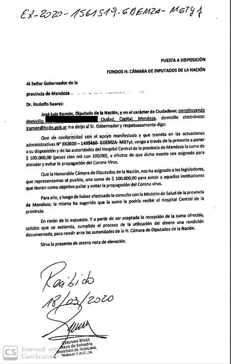 Carta José Luis Ramón