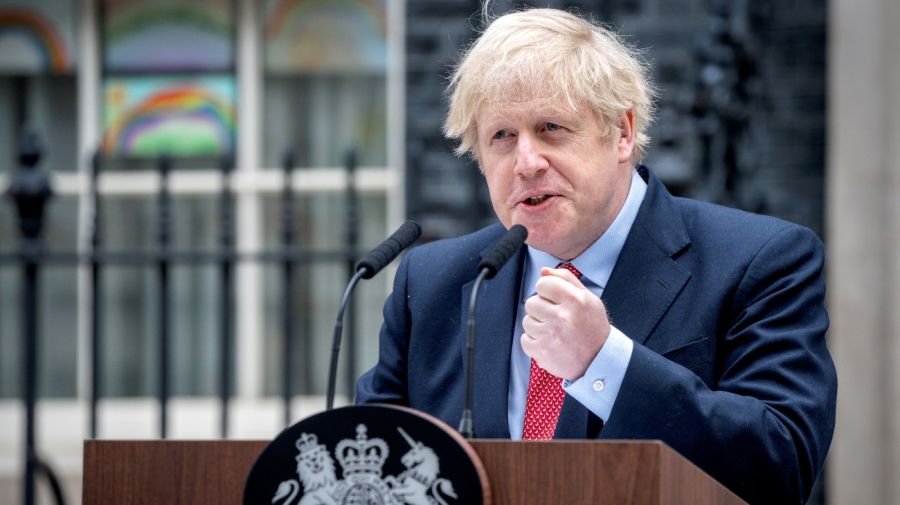 Boris Johnson, premier británico, en su regreso a las tareas.