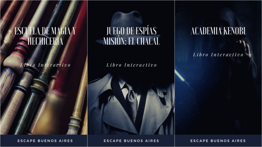 Las tres opciones de Escape Buenos Aires.