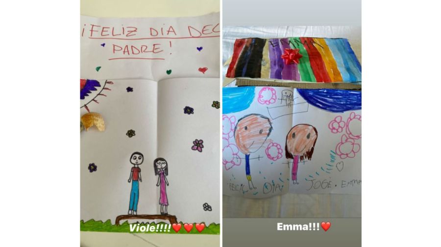 El dibujo de Violeta y Emma, hijas de Romina Pereiro, para Rial