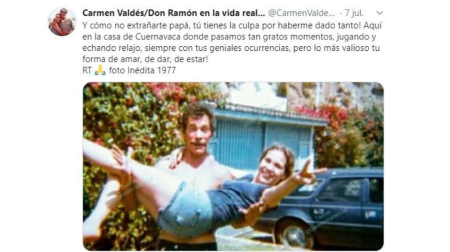 Don Ramón y el recuerdo de su hija Carmen