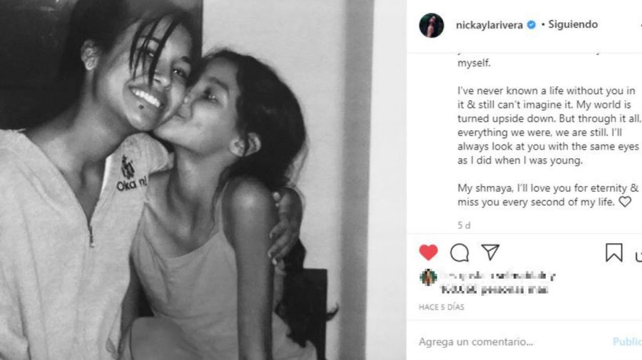 Nickayla Rivera y el recuerdo a su hermana, Naya