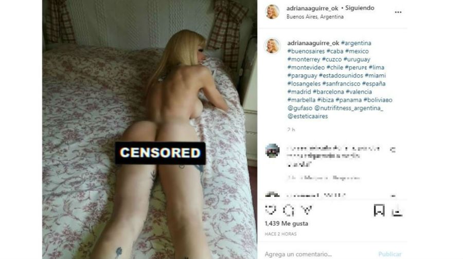 El desnudo de Adriana Aguirre